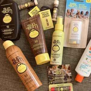 SUNBUM SUNSCREEN FOR EVERYONE! ROLL ON, BabyBum MANY OTHER TYPES & SPF’s!!
